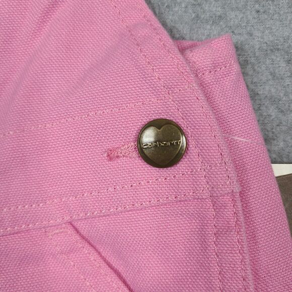 Baby Girl Clothes New Carhartt 9 Month Pink Adjustable Strap Overalls NWT - Picture 3 of 7